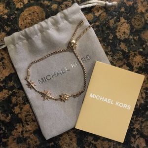 MICHEAL Michael Kors Rose Gold Slider Bracelet